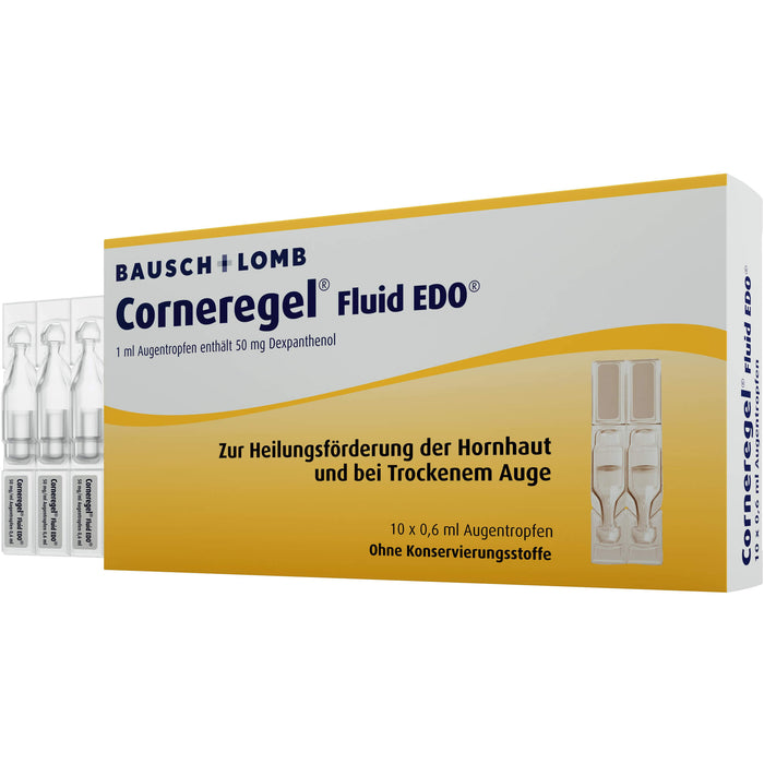 Corneregel Fluid EDO 50 mg/ml Augentropfen, 10 St. Einzeldosispipetten