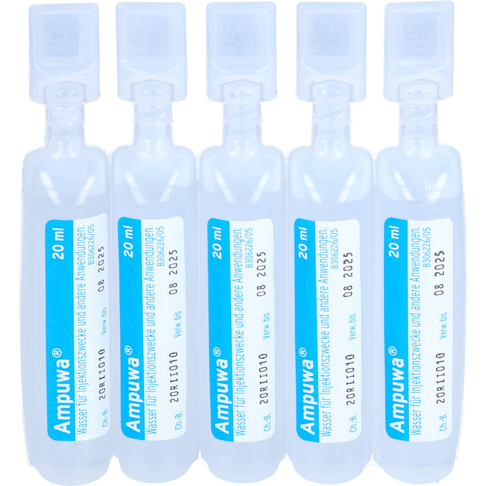 Ampuwa®, Lösungsmittel zur Herstellung von Parenteralia Polyethylenampullen, 20 ml, 400 ml Lösung