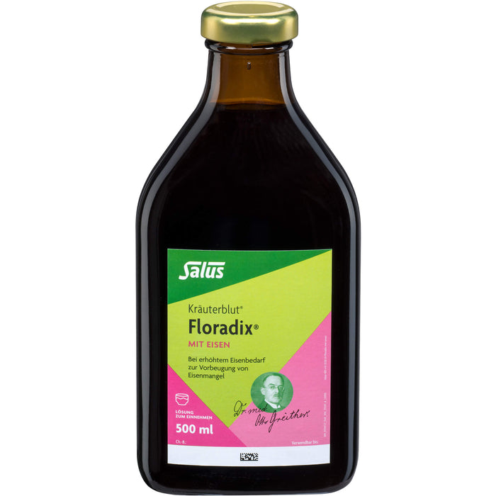 Floradix mit Eisen Lösung, 500 ml Lösung
