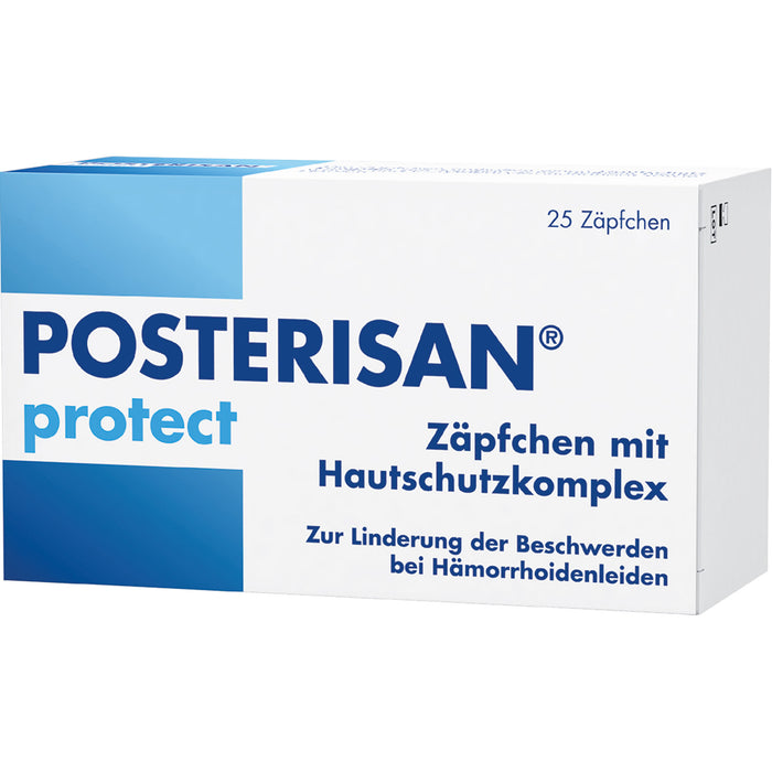 Posterisan protect Hämorrhoidenzäpfchen mit Hautschutzkomplex, 25 St. Zäpfchen