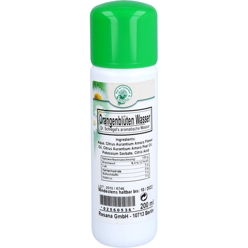Resana Orangenbluetenwasser Dr. Schlegel, 200 ml Lösung