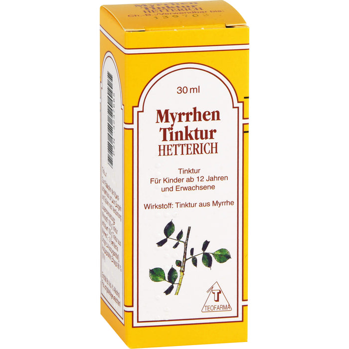 HETTERICH Myrrhen Tinktur bei Entzündungen im Mund- und Rachenraum, 30 ml Lösung