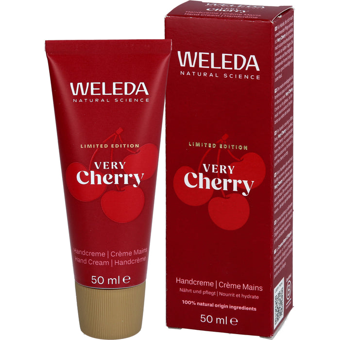 WELEDA Very Cherry Handcreme nährt und verwöhnt mit Kirschduft, 50 ml Creme