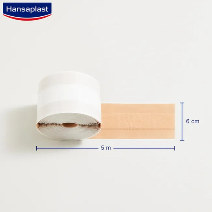 Hansaplast Elastic Pflaster 5 m x 6 cm extra flexibel, 1 St. Pflaster