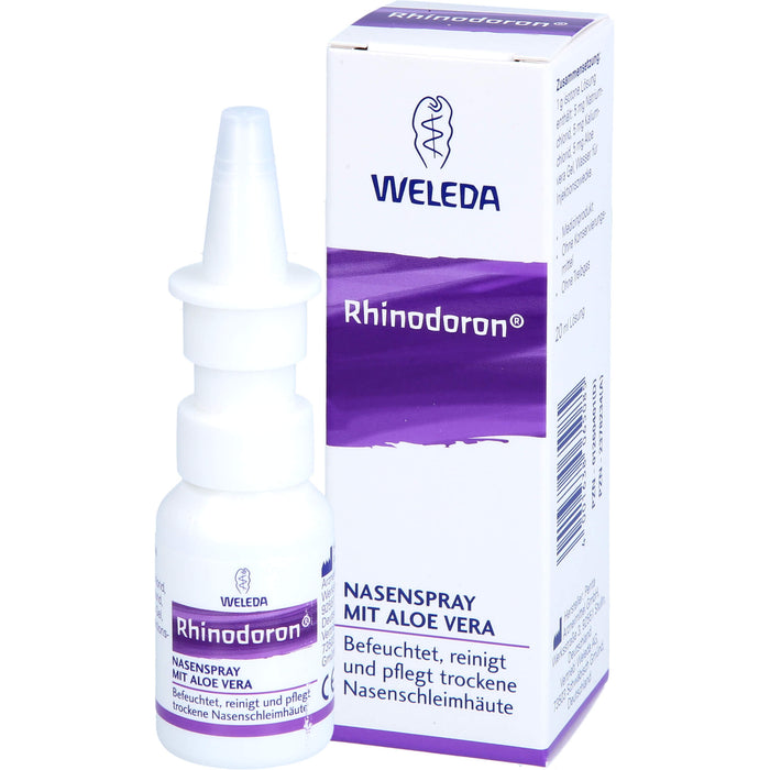 WELEDA Rhinodoron Nasenspray mit Aloe Vera, 20 ml Lösung