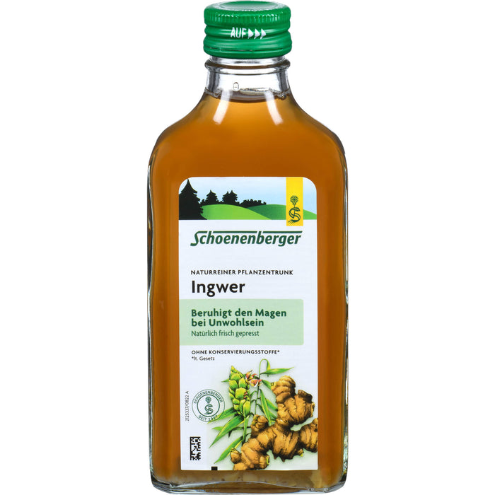 Schoenenberger Ingwer naturreiner Pflanzentrunk, 200 ml Lösung