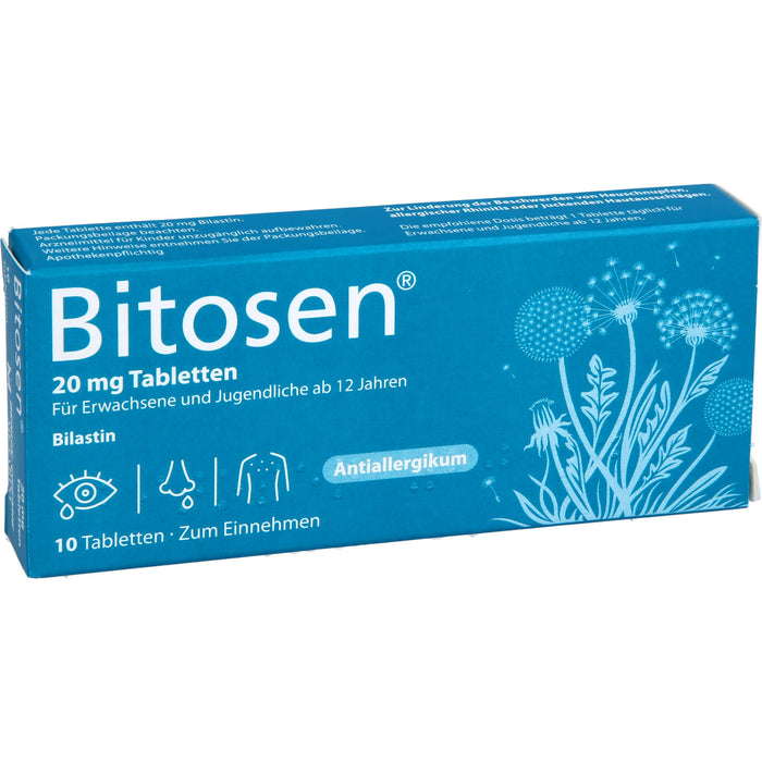 Bitosen 20 mg Tabletten bei Allergien, 10 St. Tabletten
