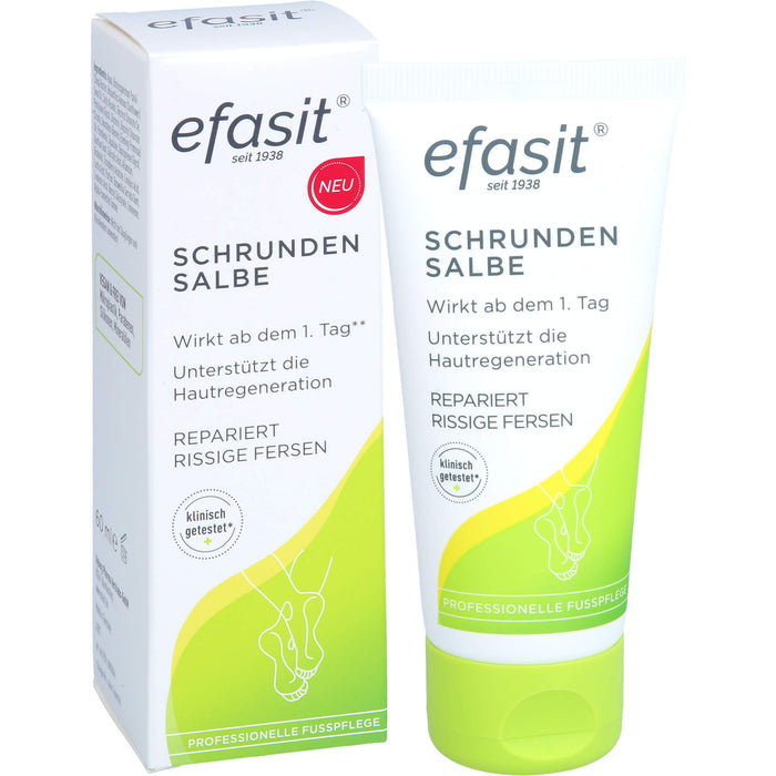 Efasit Schrunden Salbe repariert rissige Fersen, 60 ml Salbe