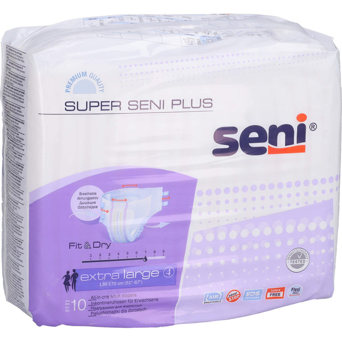 Seni Super Extra Large Plus Windel f.Erw.Gr4 Nacht, 10 St