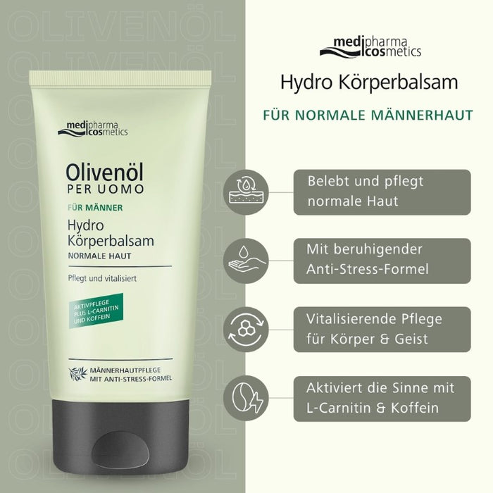Olivenöl Per Uomo Hydro Körperbalsam, 150 ml Creme