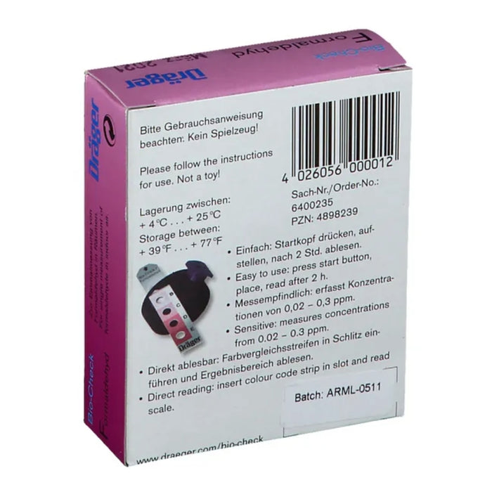 BIO-CHECK FORMALDEHYD, 1 St. Test