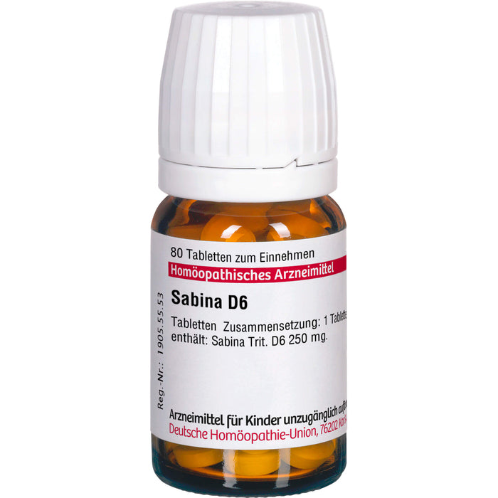 Sabina D6 DHU Tabletten, 80 St. Tabletten