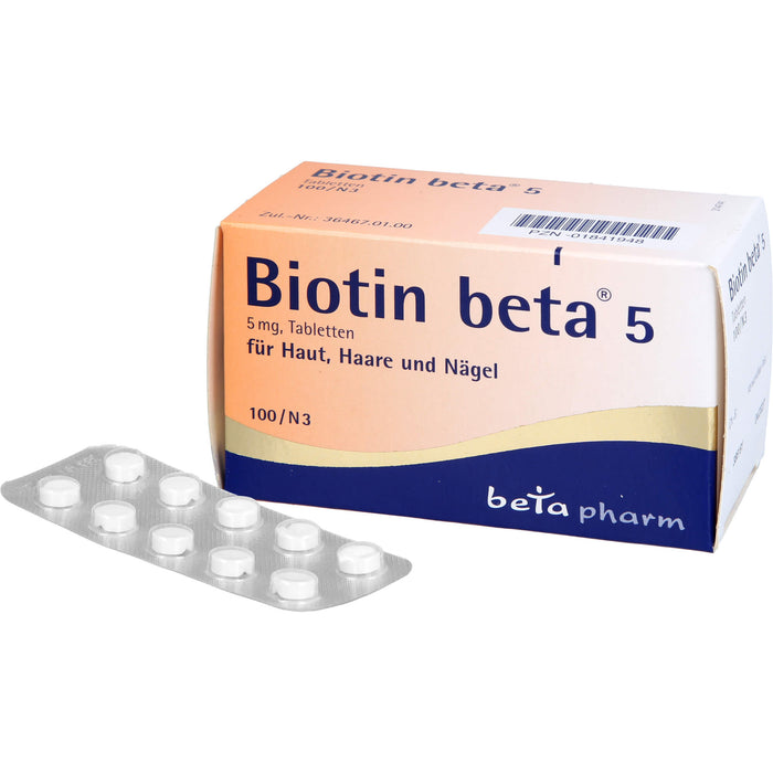 Biotin beta 5 Tabletten, 100 pcs. Tablets