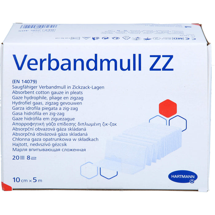 HARTMANN Verbandmull ZZ 10 cm x 5 m, 1 St. Verband