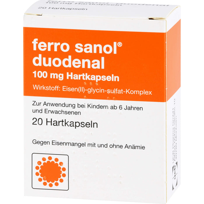 ferro sanol duodenal Kapseln gegen Eisenmangel, 20 St. Kapseln