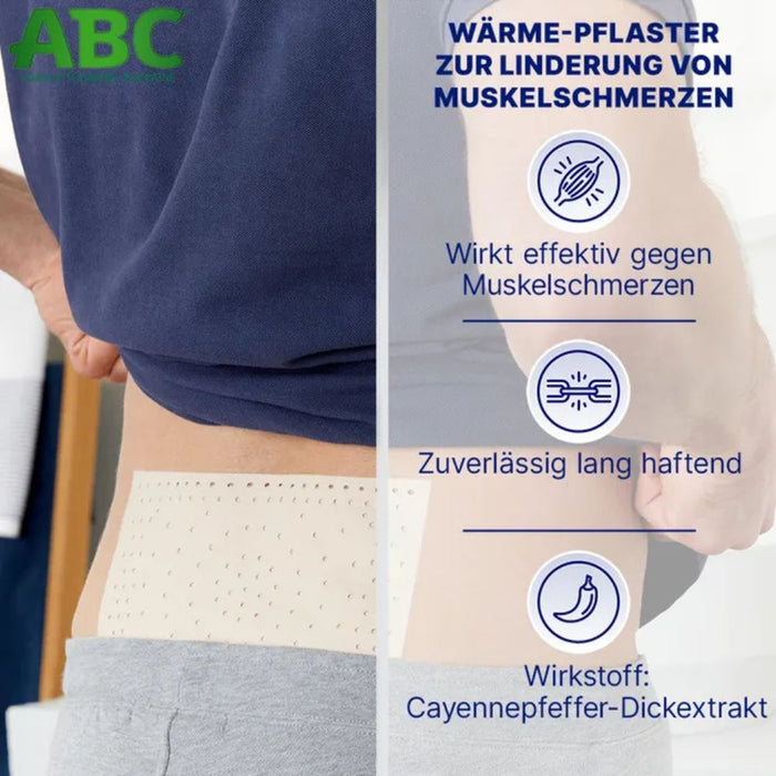 Hansaplast ABC Wärme-Pflaster zur Linderung von Muskelschmerzen, 1 St. Pflaster