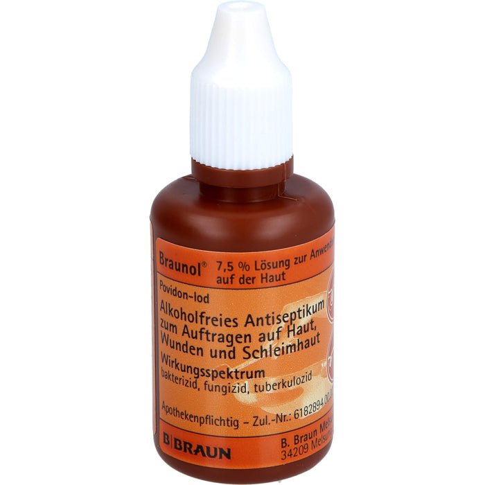 Braunol 7,5% Haut- und Schleimhautantiseptik Lösung, 30 ml Lösung
