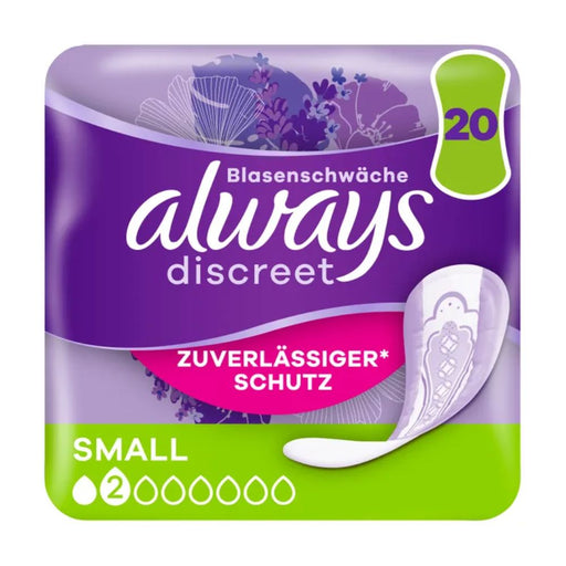 Always Discreet Inkontinenzeinlagen Small Plus bei Blasenschwäche, 20 St. Packung