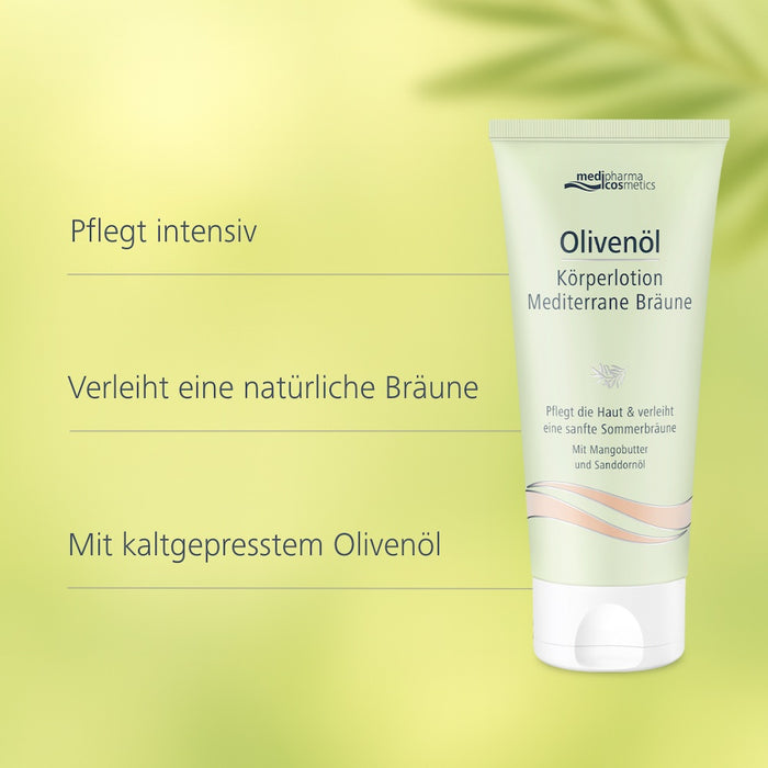 Medipharma Cosmetics Olivenöl Körperlotion Mediterrane Bräune, 200 ml Lotion