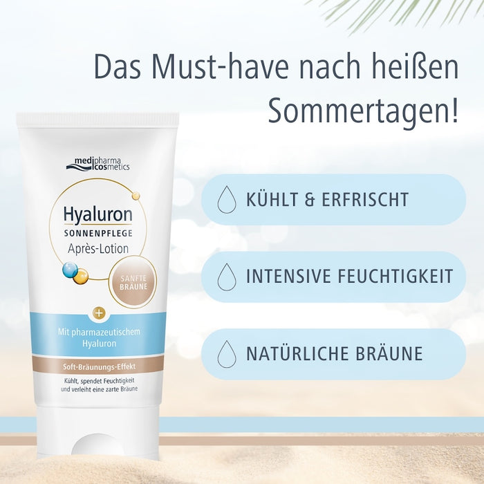 medipharma comestics Hyaluron Sonnenpflege Apres-Lotion sanfte Bräune, 150 ml Lösung