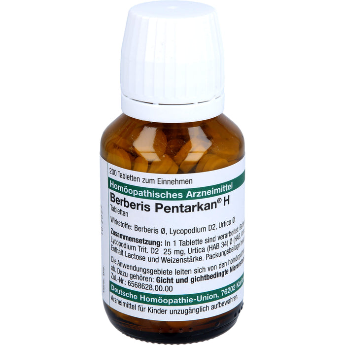 Berberis Pentarkan  H Tabletten, 200 St. Tabletten
