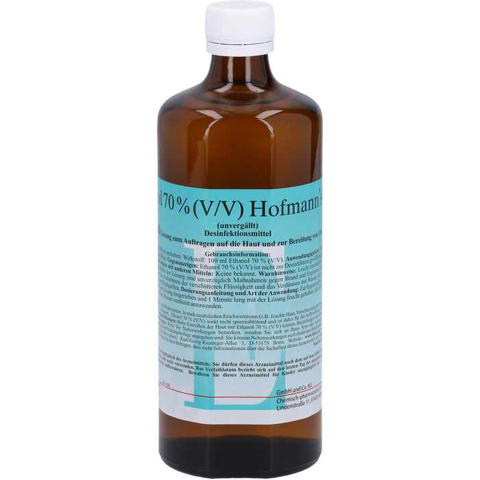 Ethanol 70% (V/V) Hofmann's Desinfektionsmittel, 500 ml Lösung