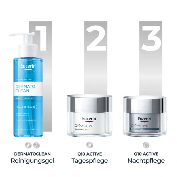 Eucerin Q10 Active Anti-Falten Nachtpflege Creme, 50 ml Creme