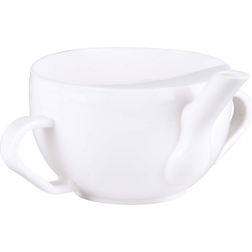 Krankentasse 2 Henkel weiß Kunststoff, 1 St 