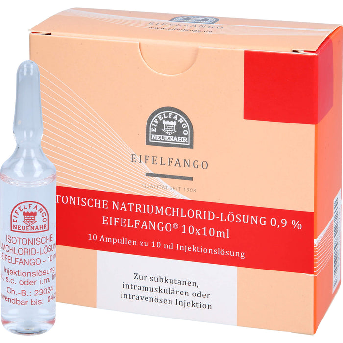 EIFELFANGO Isotonische Natriumchlorid-Lösung 0,9 %  Ampullen 10 ml, 100 ml Lösung