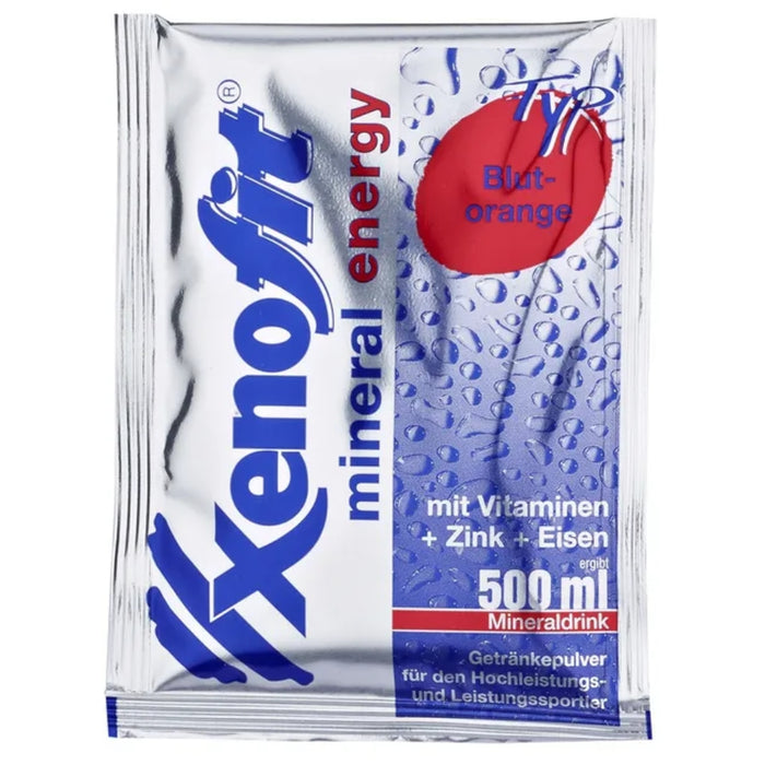 Xenofit Mineral Energy Mineralstoff-Getränk Pulver Blutorange, 10 St. Beutel