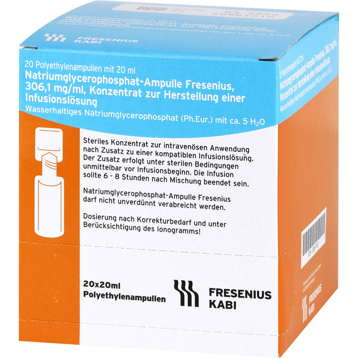 Fresenius Natriumglycerophosphat Konzentrat, 400 ml Lösung