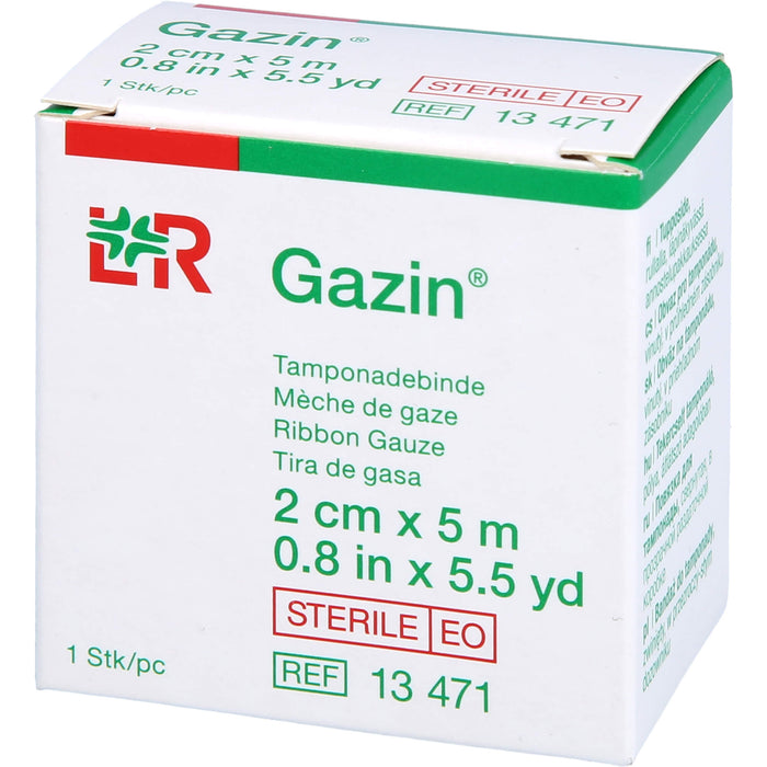 Gazin Mullbinde zur Tamponade steril 2 cm x 5 m, 1 St. Binde
