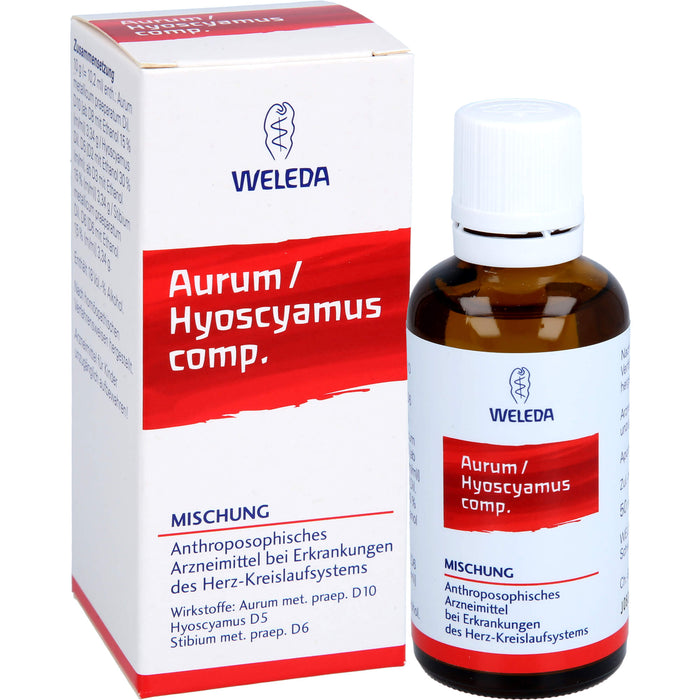 WELEDA Aurum / Hyoscyamus comp. Mischung bei Erkrankungen des Herz-Kreislaufsystems, 50 ml Mischung