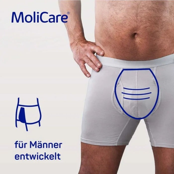 MoliCare Premium Men Pad 5 Tropfen bei mittlerer Blasenschwäche, 14 St. Einlagen