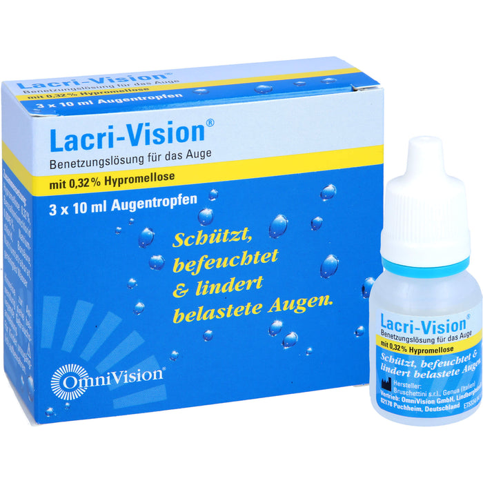 Lacri-Vision Benetzungslösung schützt, befeuchtet und lindert belastete Augen, 30 ml Lösung