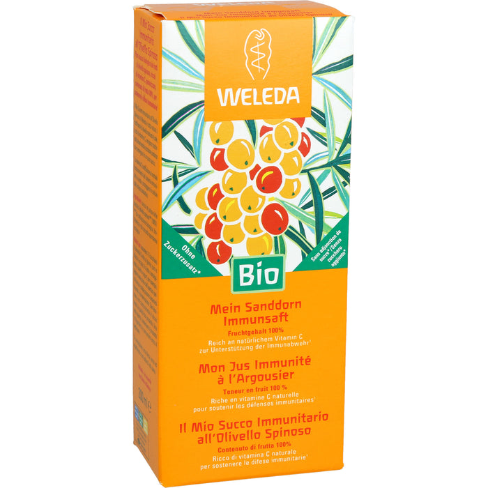 WELEDA Mein Sanddorn Immunsaft unterstützt die Immunabwehr, 200 ml Lösung