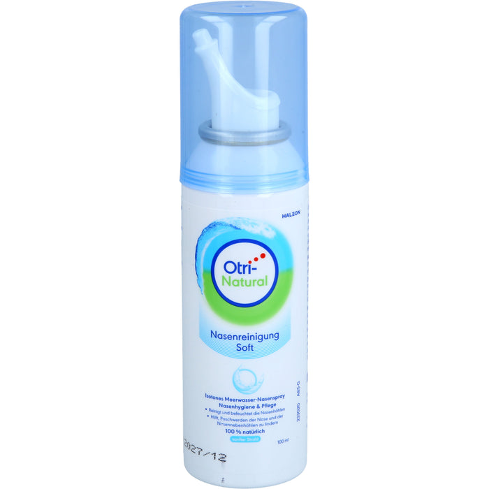 OtriNatural Nasenreinigung Soft isotones Meerwasser Nasenspray, 100 ml Lösung