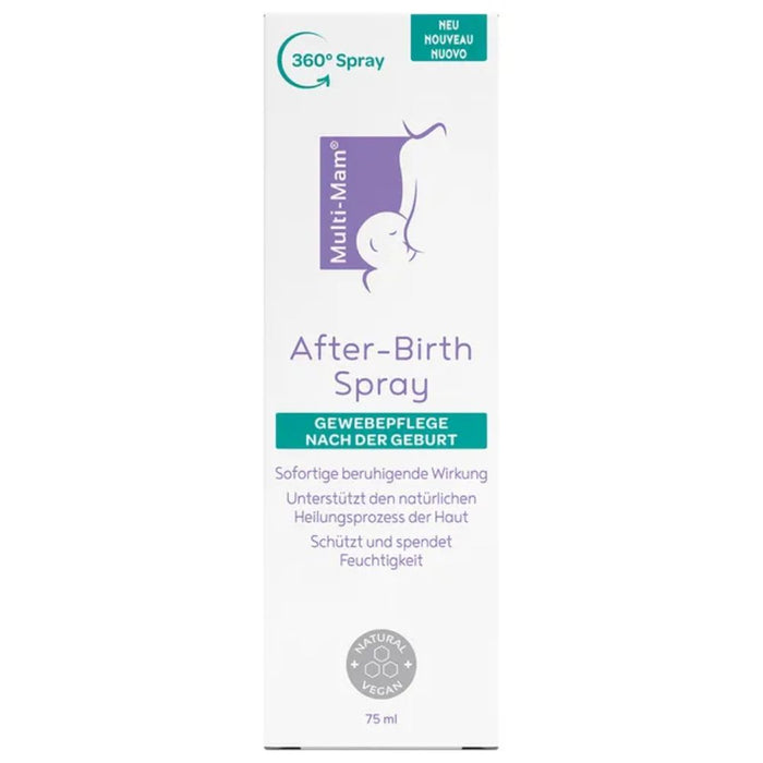 Multi-Mam After-Birth Spray Gewebepflege nach der Geburt unterstützt den natürlichen Heilungsprozess der Haut, 75 ml Lösung