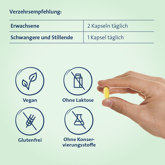 Omega-3 Hevert pflanzlich Kapseln, 120 St. Kapseln