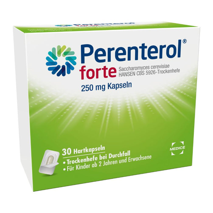 Perenterol forte 250 mg Kapseln bei akutem Durchfall, 30 St. Kapseln