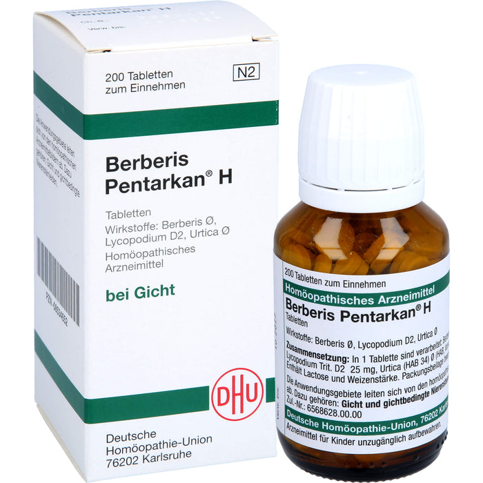 Berberis Pentarkan  H Tabletten, 200 St. Tabletten