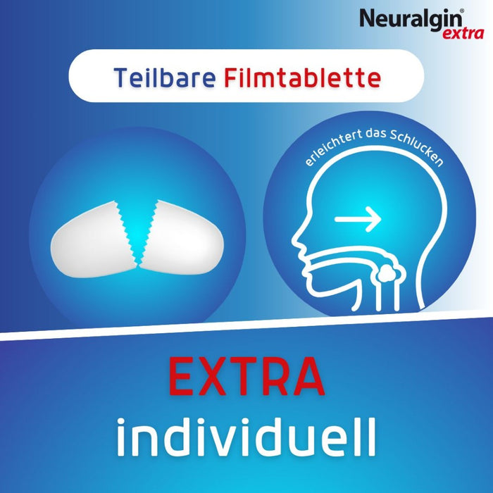 Neuralgin extra Ibu-Lysinat Filmtabletten schnelle Schmerzlinderung mit Wirkbeschleuniger Lysin, 20 St. Tabletten