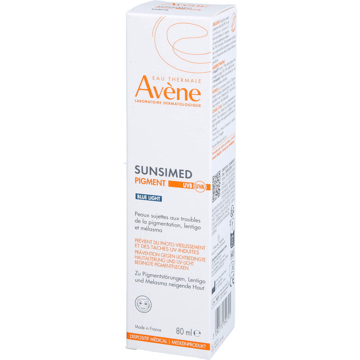 Avène Sunsimed Pigment LSF 50+ Eau Thermale zur Vorbeugung von lichtbedingten Pigmentflecken und Hautalterung, 80 ml Lösung