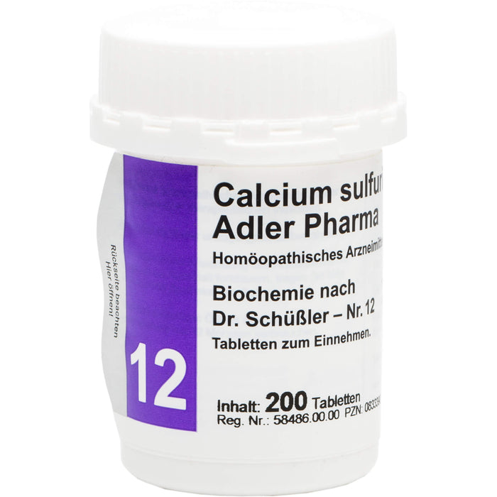 Biochemie Adler 12 Calcium sulfuricum D6 Tbl., 200 St TAB