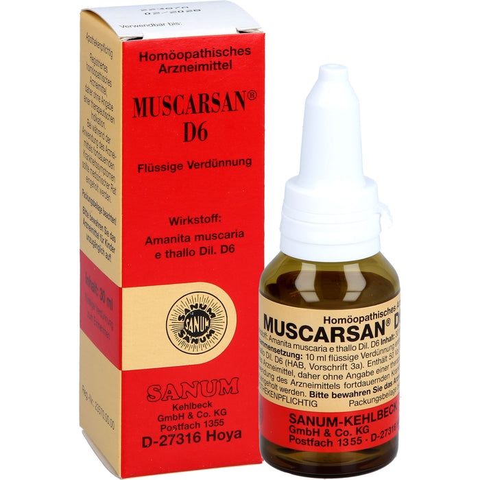 SANUM-KEHLBECK Muscarsan D6 Tropfen, 30 ml Lösung