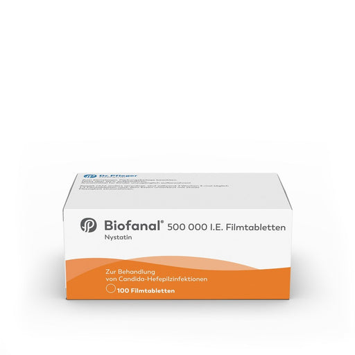 Biofanal 500 000 I.E. Filmtabletten: gezielte Behandlung von intestinalen Hefepilzinfektionen, 100 St. Tabletten