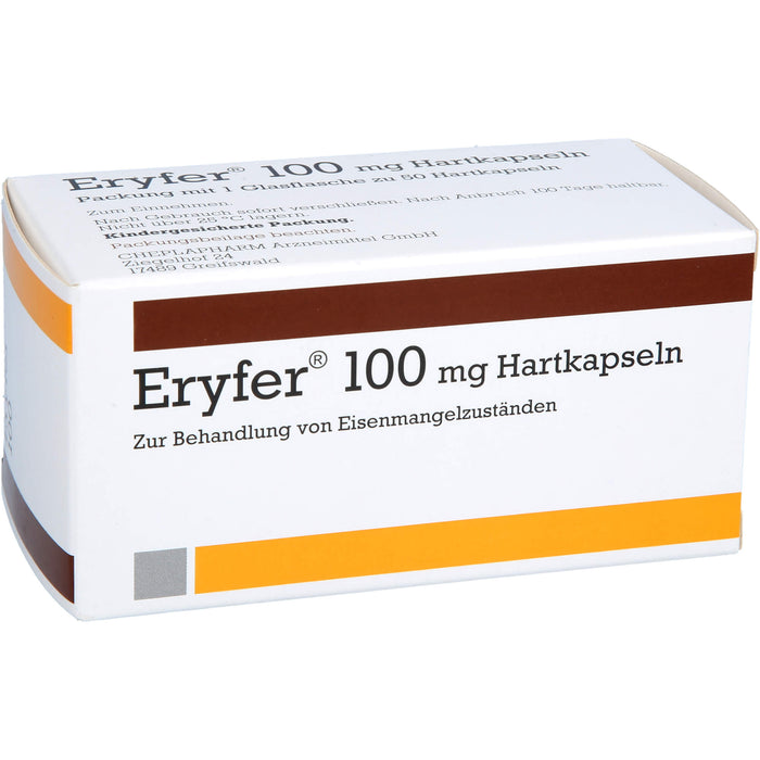Eryfer 100 mg Hartkapseln bei Eisenmangelzuständen, 50 St. Kapseln