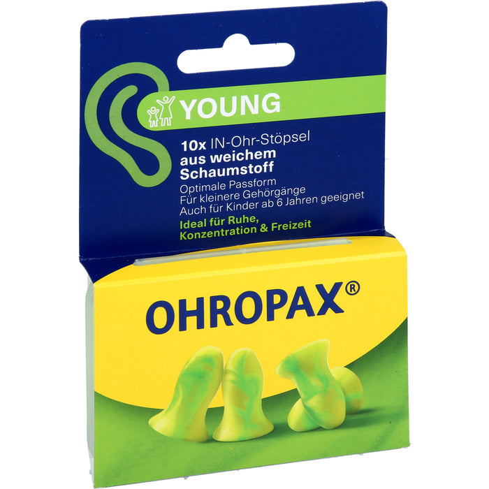 OHROPAX Yound Schaumstoff In-Ohr Stöpsel, 10 St. Ohrstöpsel