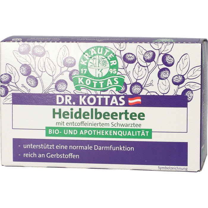 DR. KOTTAS Heidelbeertee Filterbeutel, 20 St. Filterbeutel