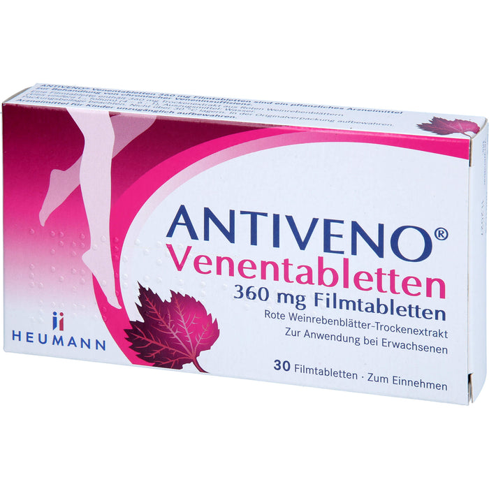 ANTIVENO Venentabletten 360 mg Filmtabletten bei Beinvenenerkrankungen, 30 St. Tabletten